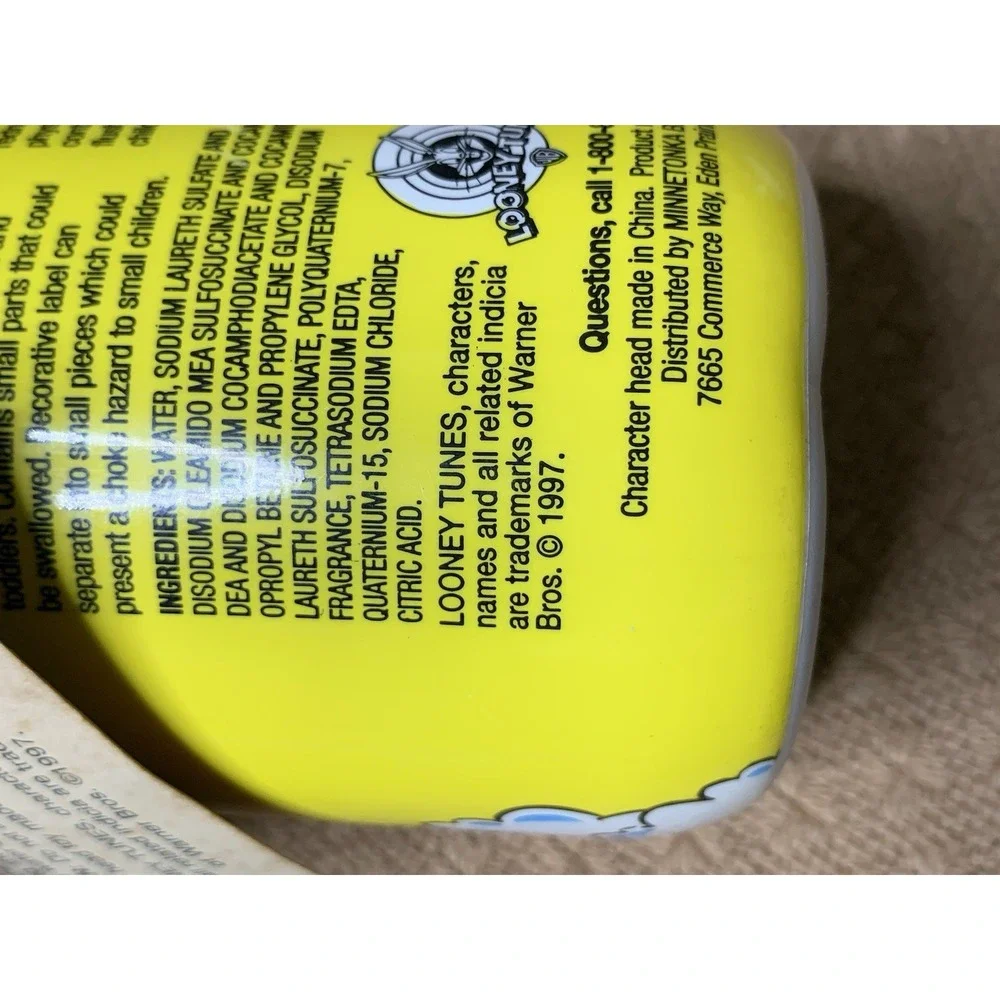 Marvin The Martian Squirt Toy Shampoo Body Wash 1997 Warner Bros Looney‎ Tunes